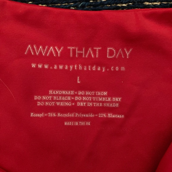 Super sexy red bikini (eco friendly) from Away That Day. Made in the UK - Picture 7 of 7